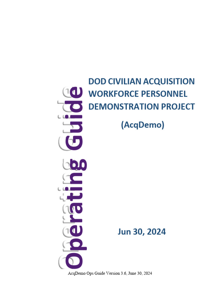 AcqDemoOps Guidev3.6dtd30Jun2412Feb2025Updated | PDF | United States ...