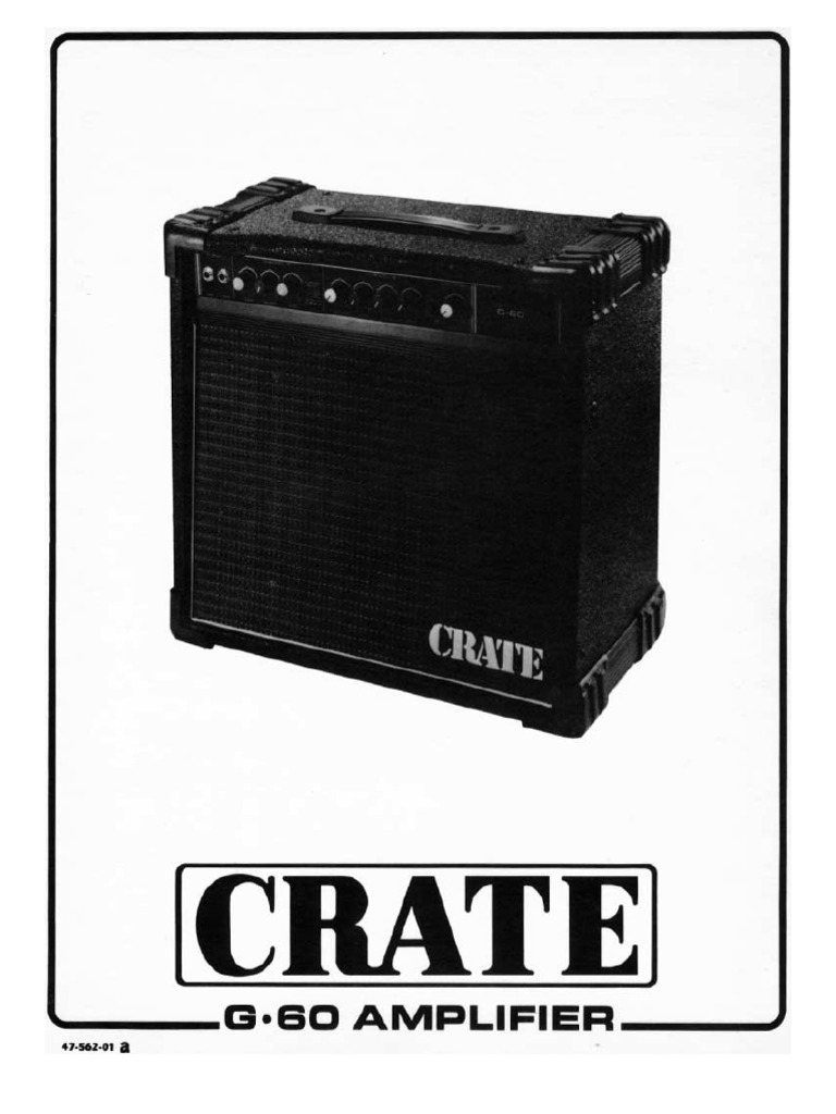 Crate G60 Operation Manual PDF Sound Celtic Musical Instruments