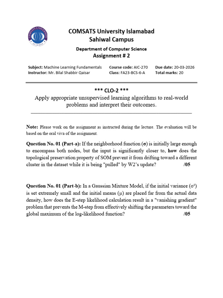 Question Paper Assignment 2 | PDF