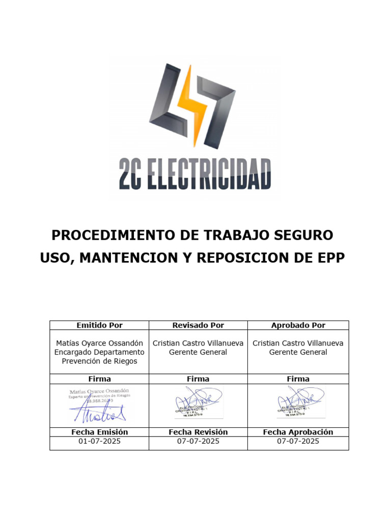 21 2c-Sso-Pts-04 Uso, Mantencion y Reposicion Epp | PDF | Riesgo | Guante
