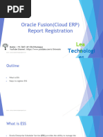 ESS Job Dependent Parameters in Oracle Fusion | PDF