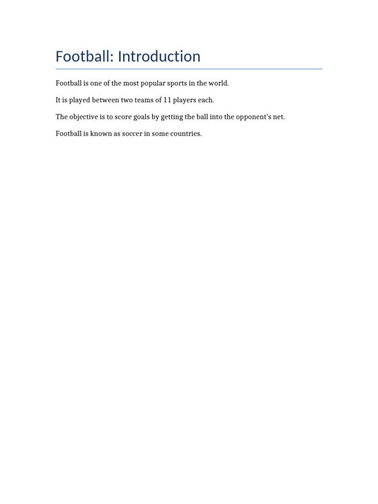 Football Presentation 10 | PDF | Association Football | Sports