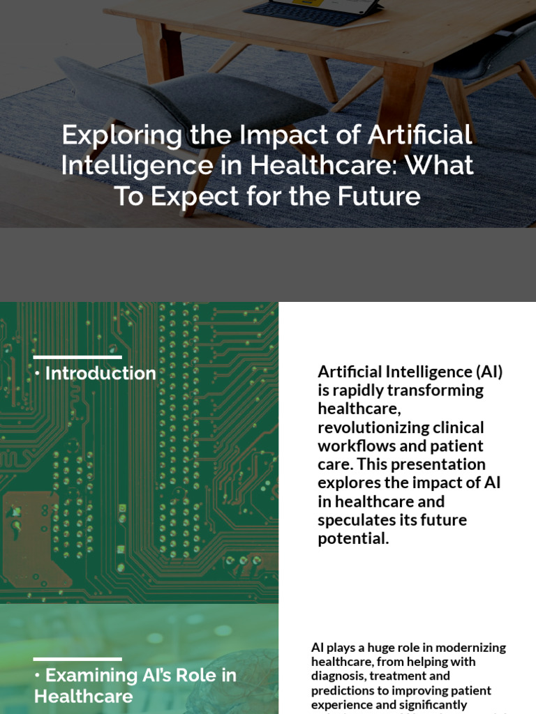 Exploring The Impact of Artificial Intelligence in Healthcare What To ...