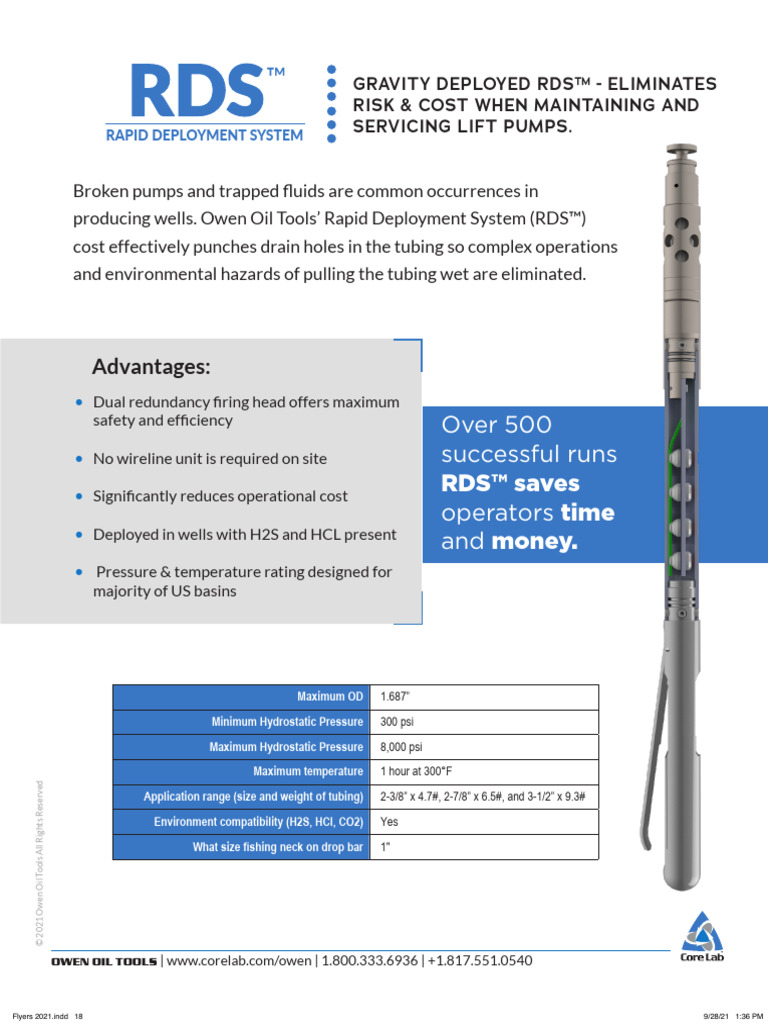 Flyer RDS | PDF | Pump | Gases