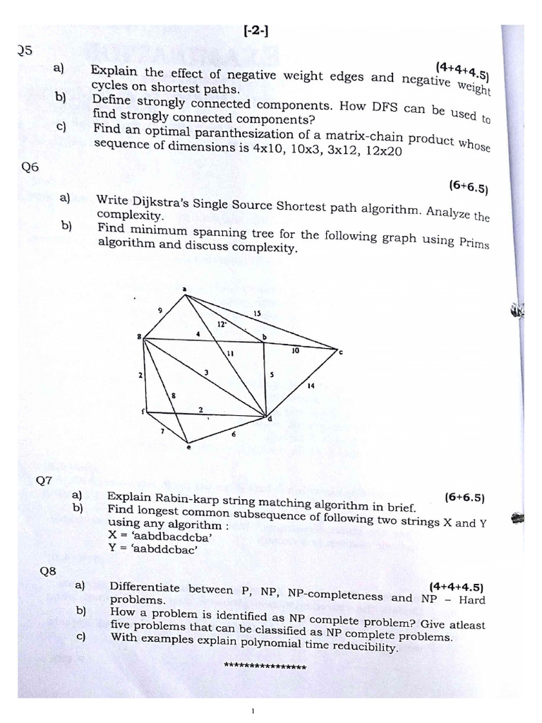 Daa Previous Year 01 | PDF