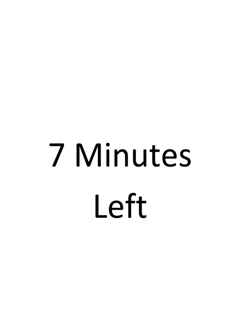 7 Minutes (Final) | PDF