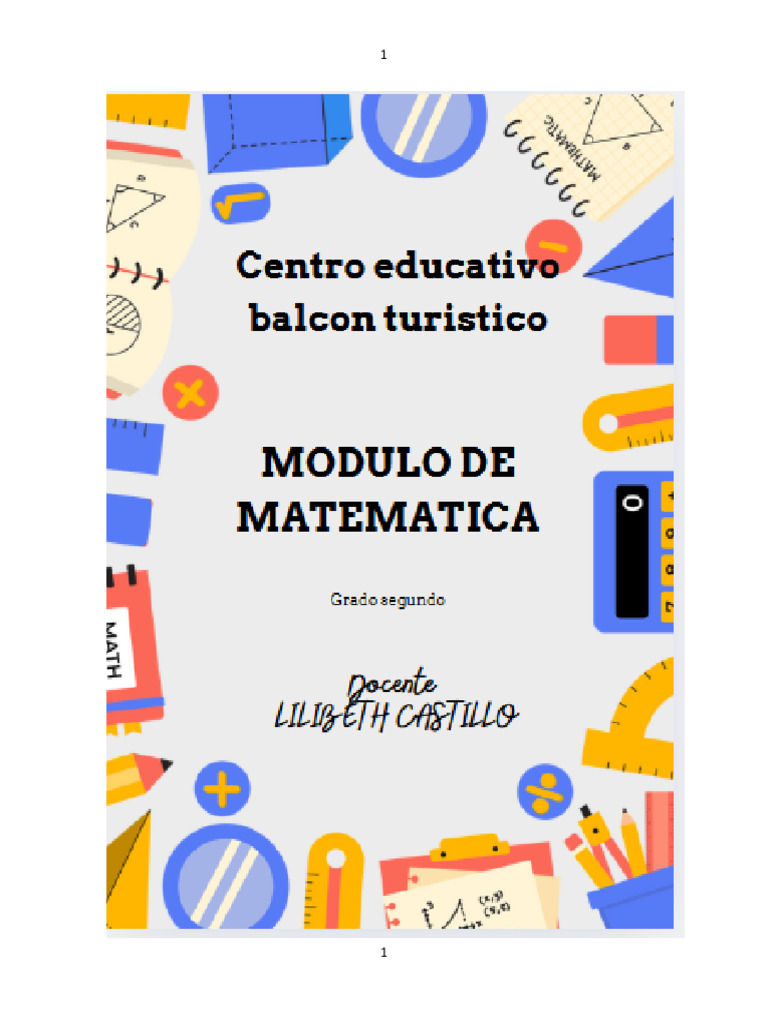MODULOS DE MATEMATICA 2DO - IV PERIODO | PDF