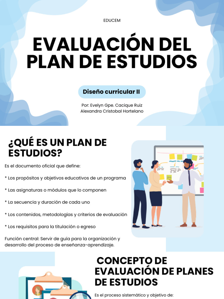Evaluación Del Plan de Estudios | PDF | Plan de estudios | Evaluación