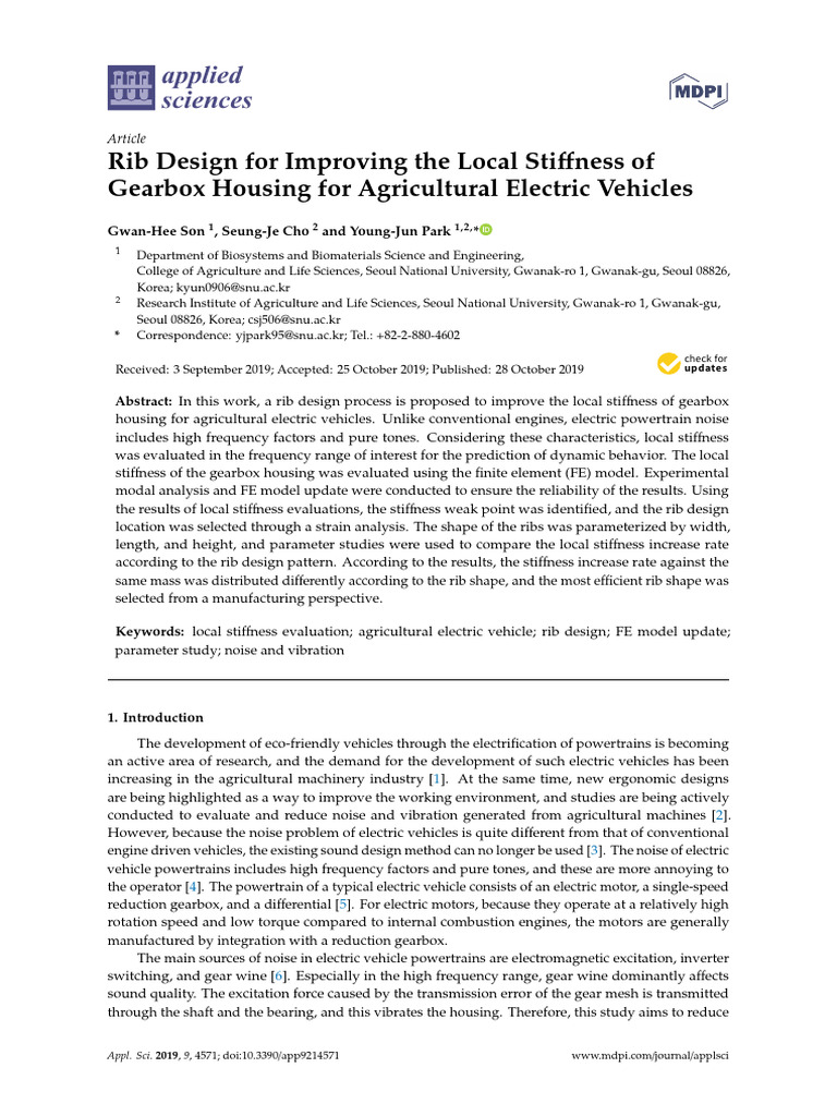 Rib Design For Improving The Local Stiffness of Ge | PDF | Mechanical ...