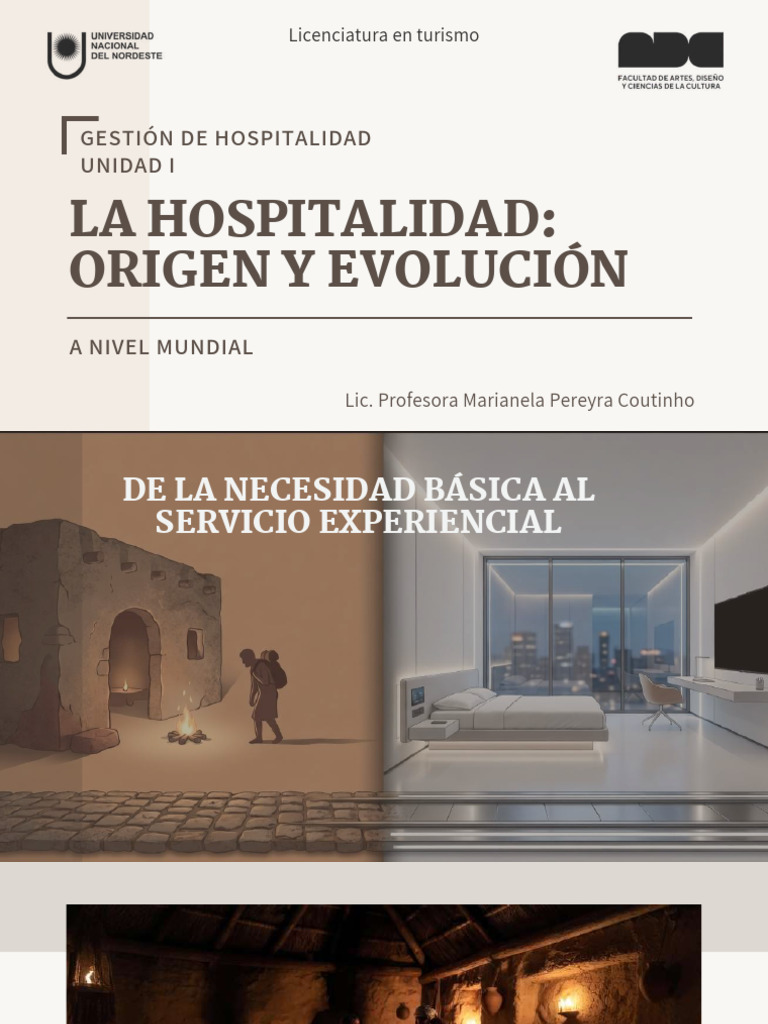 Clase 1 Origen y Evolución de La Hospitalidad A Nivel Mundial | PDF | Hotel