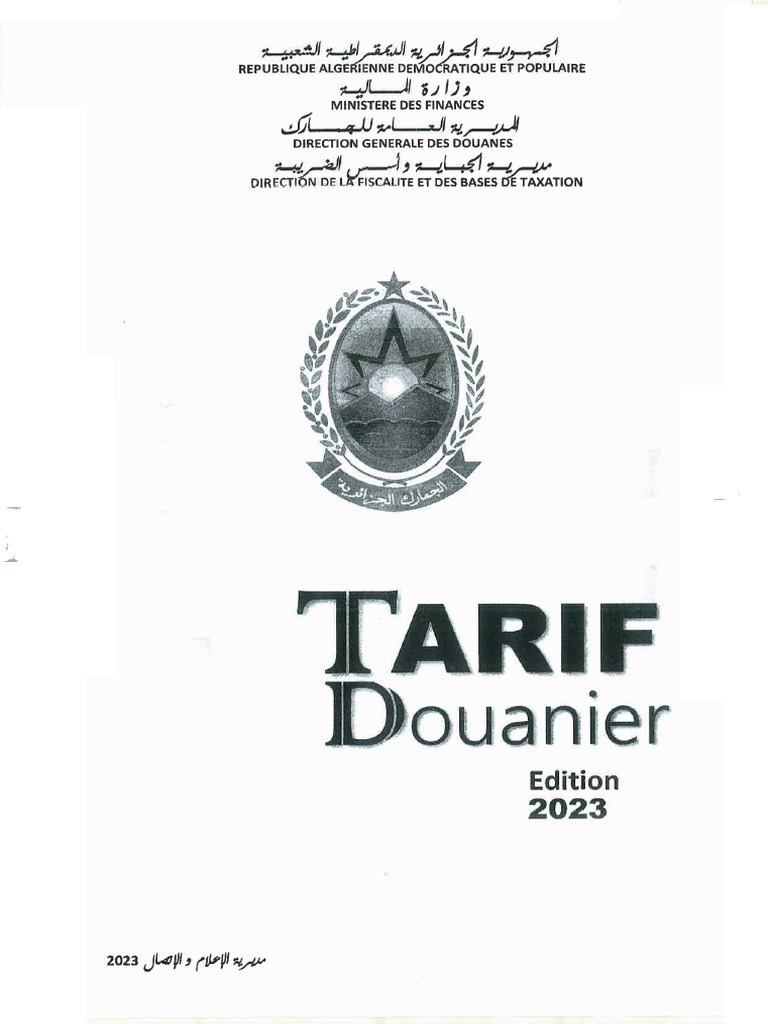 Tarif 2023 | PDF