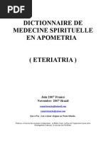 Apometria Fr Dictionnaire de Medecine Spirituelle