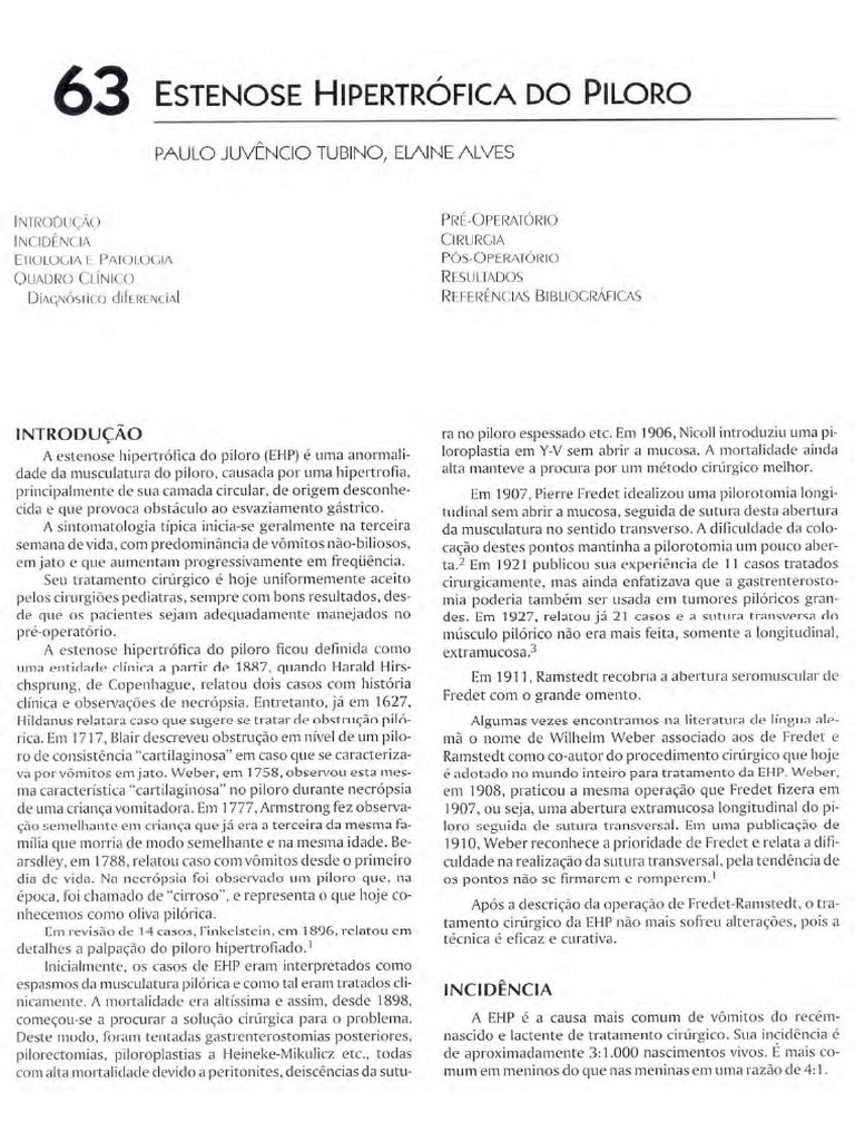 Estenose Hipertrofica Piloro | PDF