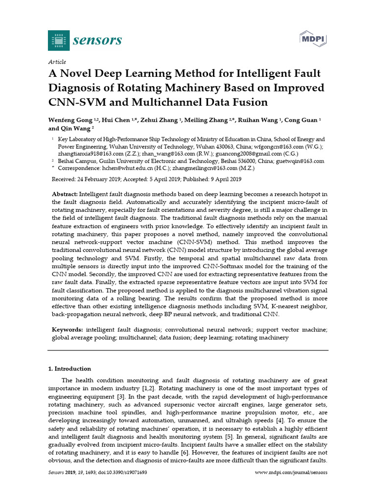 Deep Learning For Machinery | PDF | Deep Learning | Support Vector Machine
