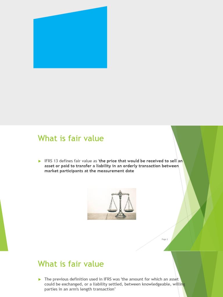 IFRS 13 Notes-ACC401 | PDF | Fair Value | Valuation (Finance)