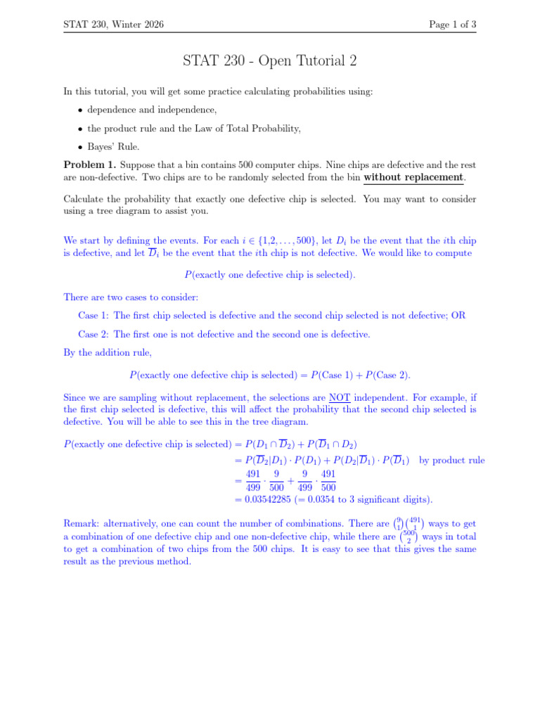 Tutorial 2 Solutions | PDF | Statistical Theory | Probability Theory
