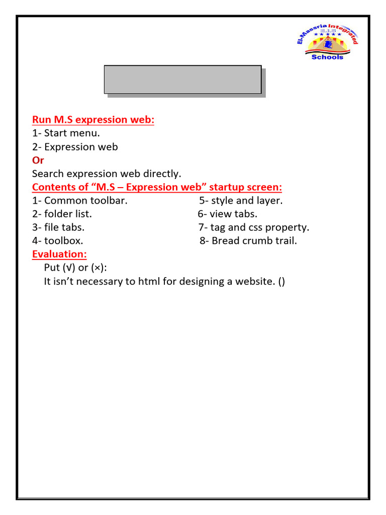 Design Ms Expression Web | PDF