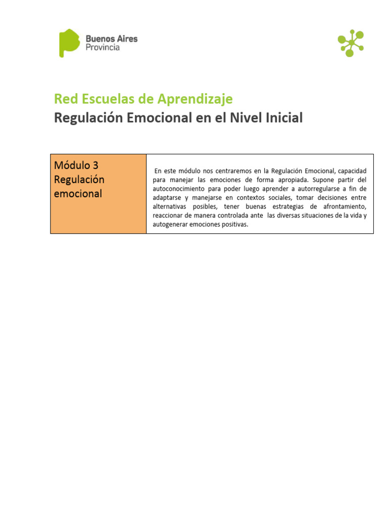 Regulación Emocional | PDF | Autorregulación emocional | Las emociones
