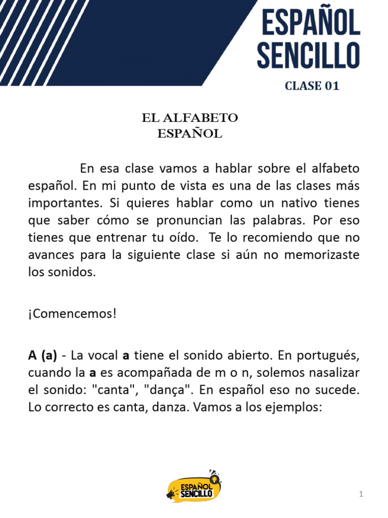 Alfabeto em Espanol | PDF | Lengua española