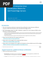 Dell PowerEdge RHEL Support Matrix | PDF | System Software | X86 ...
