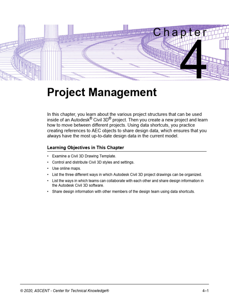 Autodesk Civil 3D 2021 - Chapter 4 - Project Management | PDF | 3 D ...