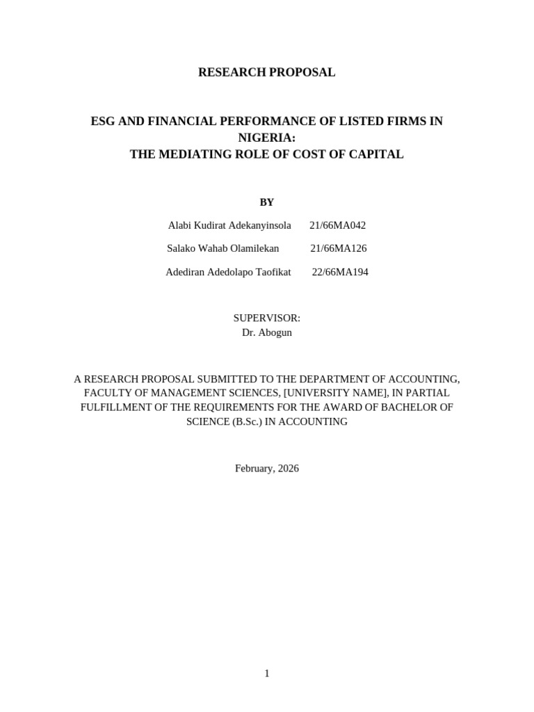 Final Recent Refs Proposal | PDF | Corporate Social Responsibility ...