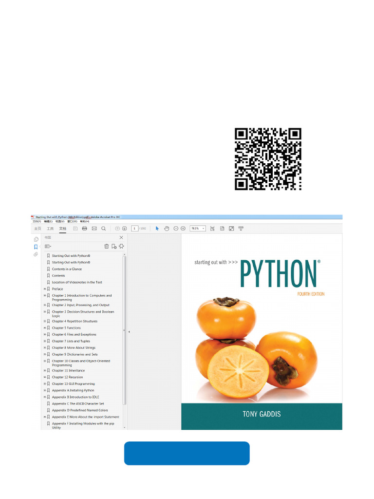 Starting Out With Python 4th Edition Full Chapters Instanly | PDF ...