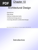 Pressman Ch 10 Architectural Design