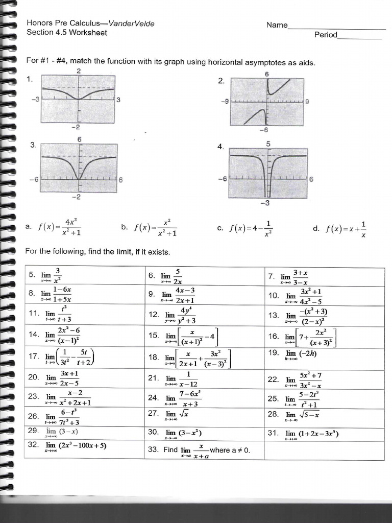Unit 4 Limits | PDF