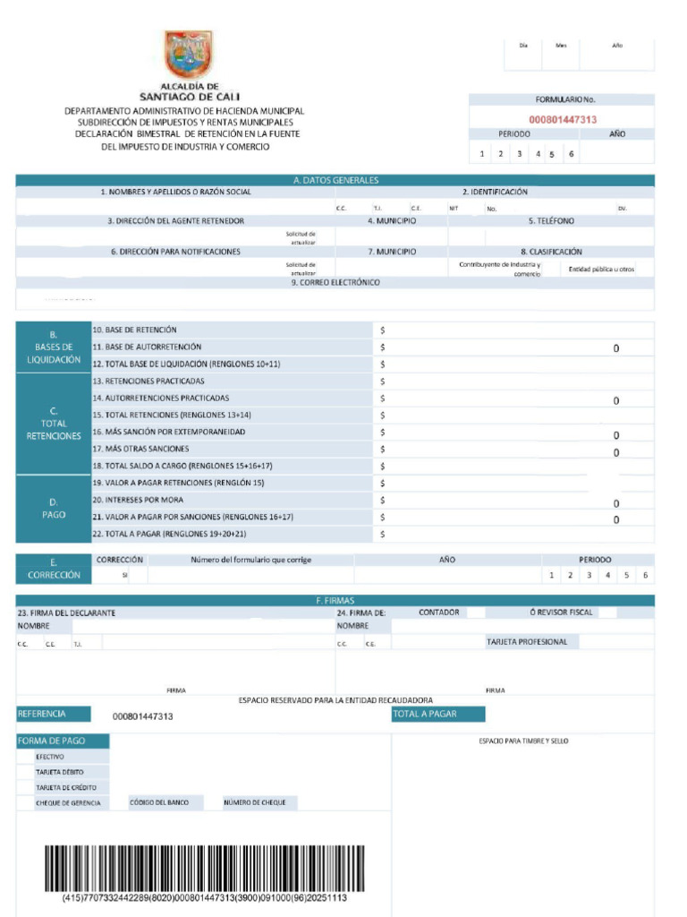 Formato de Ica | PDF