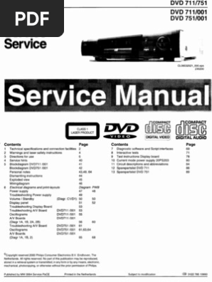 Philips Dvd 711 Dvd 751 001 751