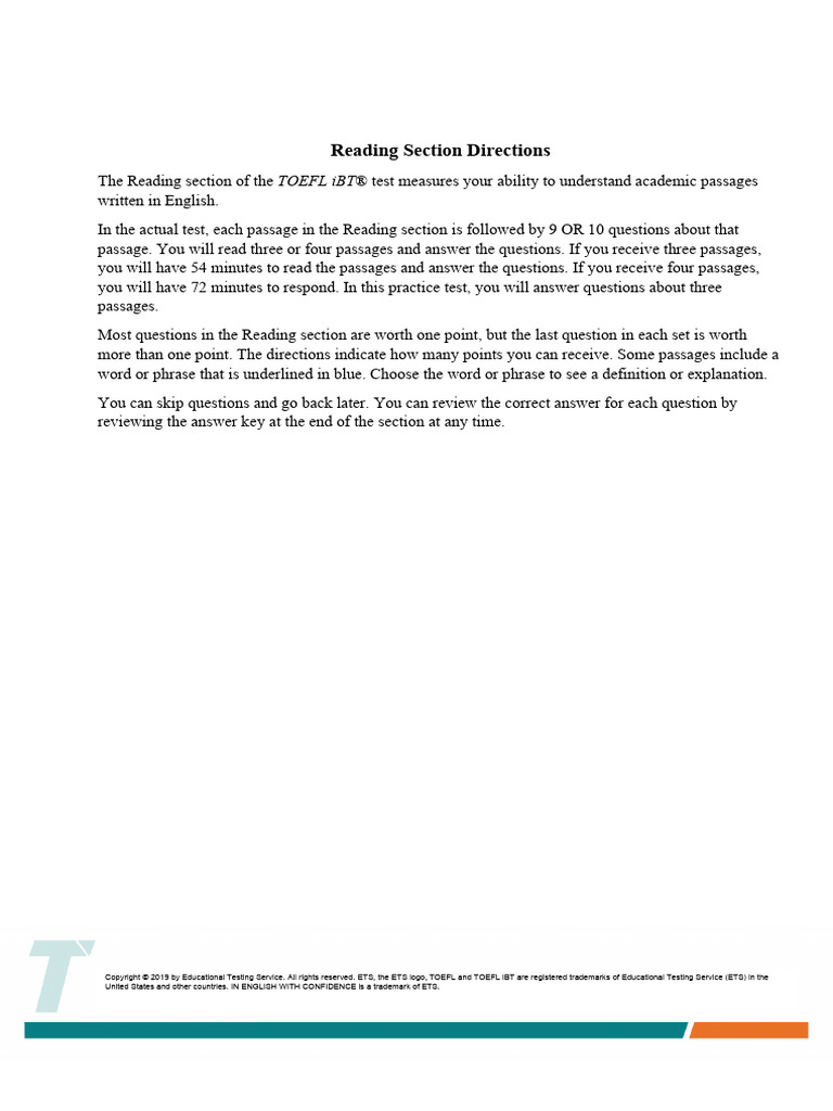 Reading Test - 54 Minutes | PDF | Mars | Water