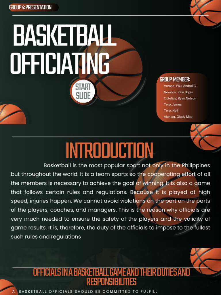 Officiating of Basketball | PDF | Sports | Team Sports