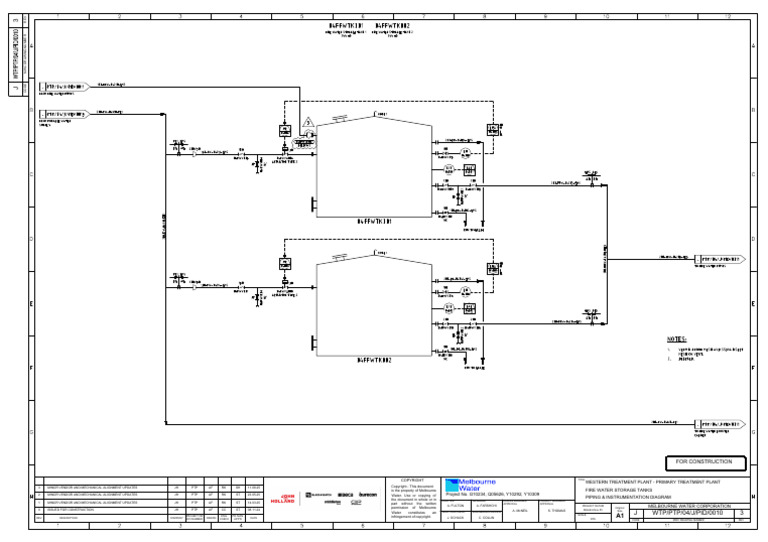 WTP PTP 04 J Pid 0010 - 3 - Fire Water Storage Tanks | PDF | Copyright ...
