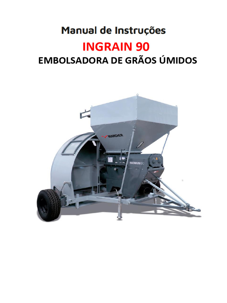 Manual Operador INGRAIN 90 | PDF | Trator | Pressão
