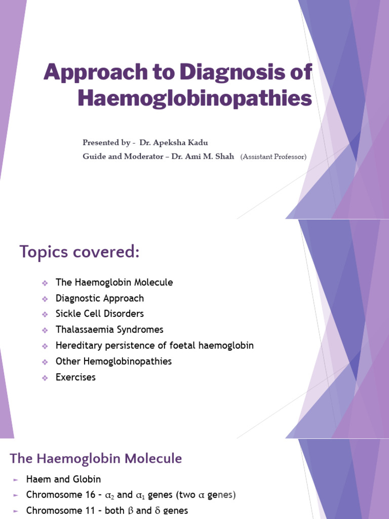 Approach To Diagnosis of Hemoglobinopathies | PDF | Hemoglobin | Anemia