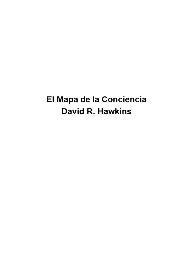 Mapa de La Conciencia-Dr. Hawkins | PDF | Amor | Ira