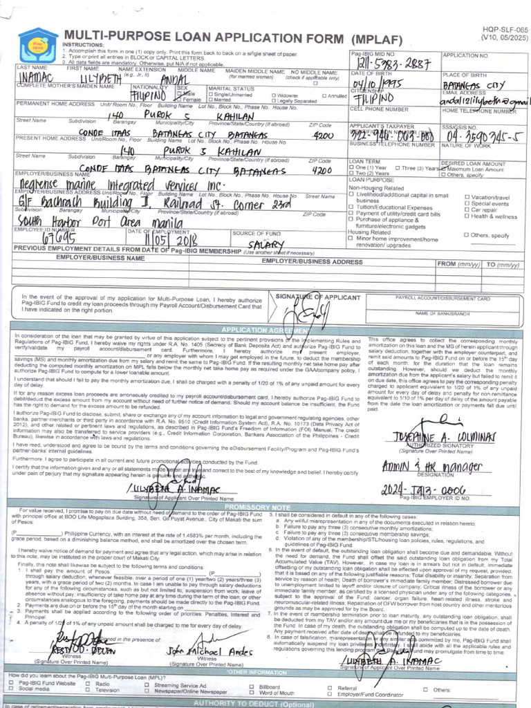 Pag Ibig Form20260323 | PDF