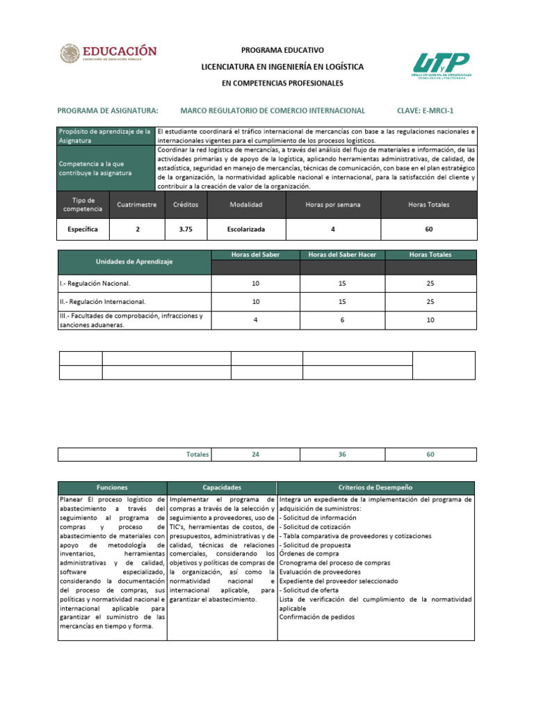 Marco Regulatorio Del Comercio Internacional | PDF | Evaluación | aduana