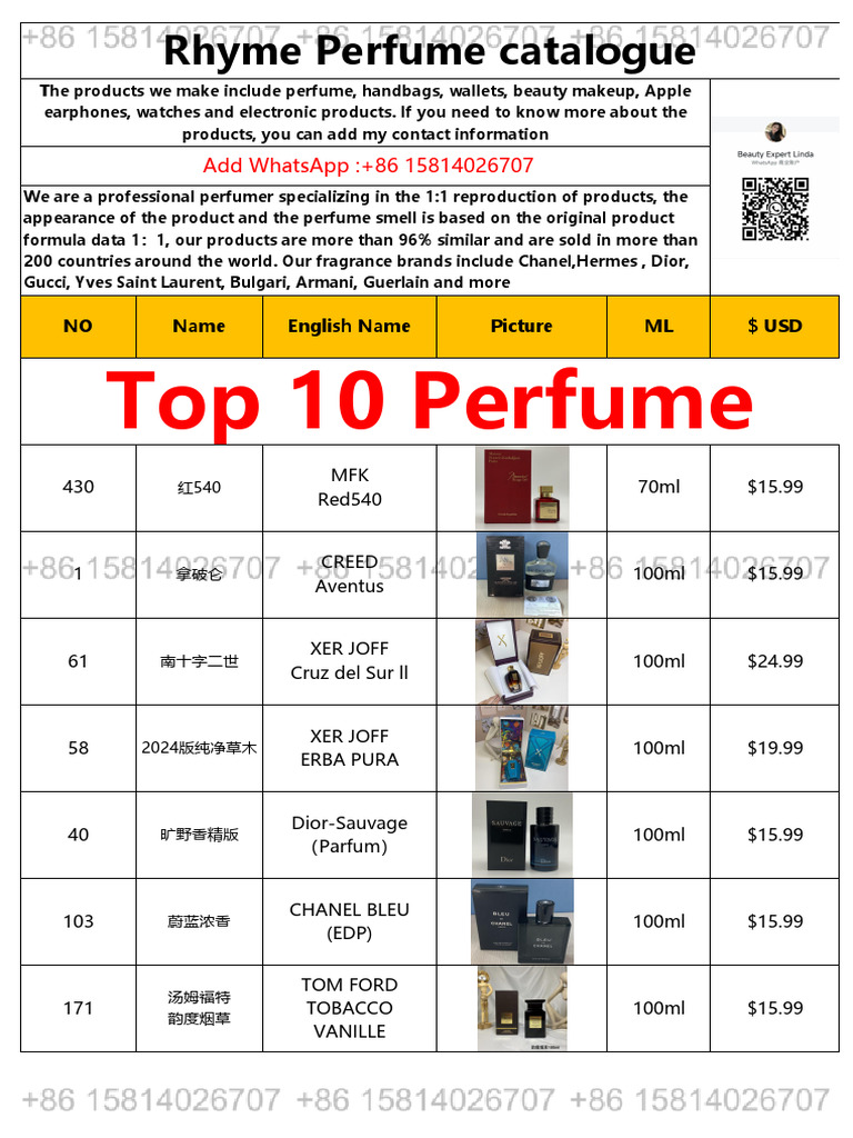 Rhyme Perfume Catalogue2025 (2025-06-14 05 - 01 - 47) | PDF | Perfume ...