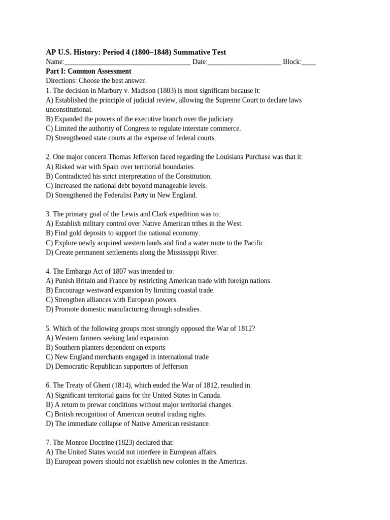 APUSH Period 4 Test | PDF | Slavery In The United States | The United ...