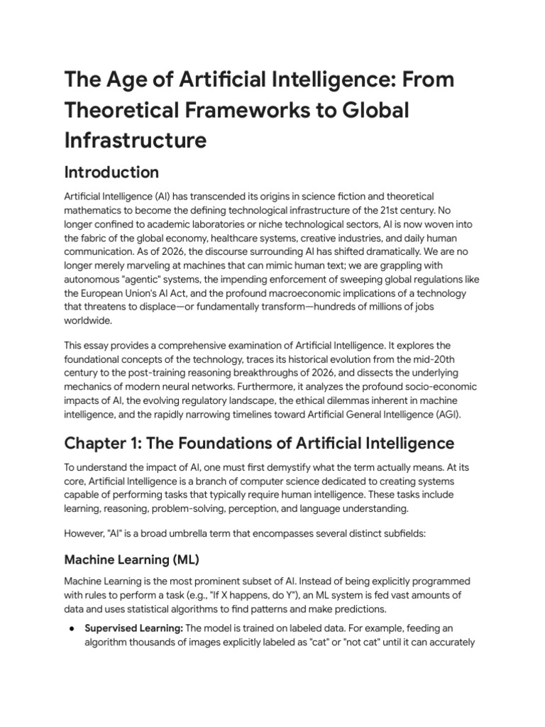 The Age of Artificial Intelligence | PDF | Artificial Intelligence ...