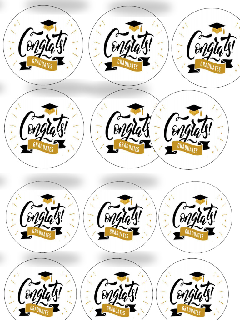 Congrats Stickers A4 | PDF