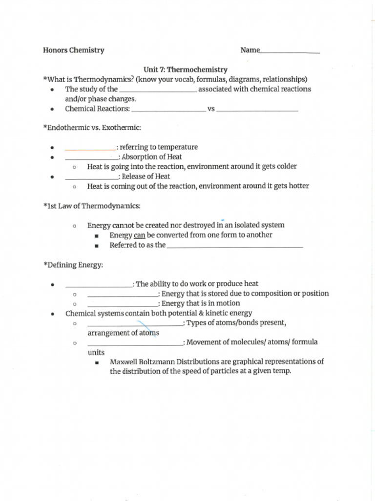 Unit 7 Guided Notes Handout-1 | PDF