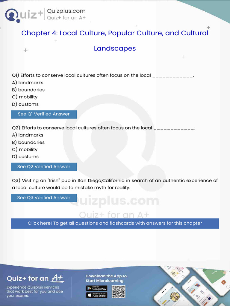 Efforts To Conserve Local Cultures Often Focus On The Local | PDF ...