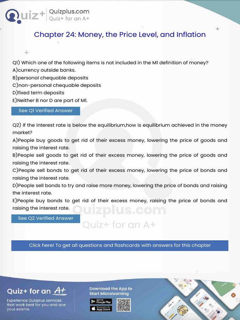 Which One of The Following Items Is Not Included in The M1 Definition ...