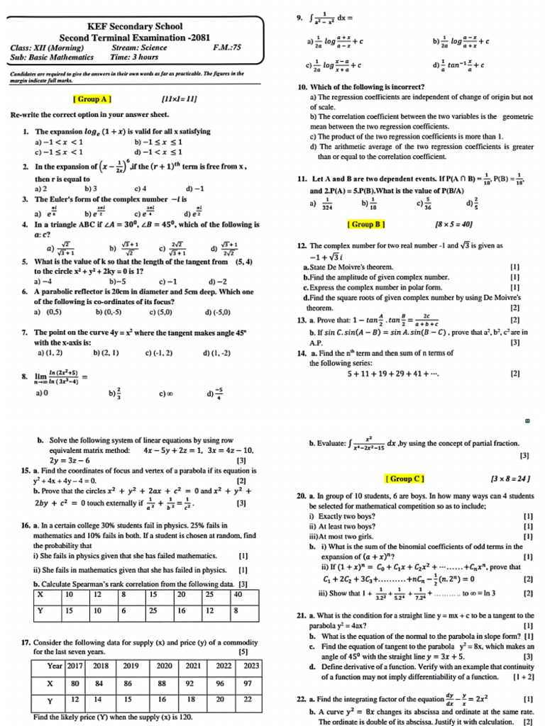 Xii Maths Collection Part-2 | PDF