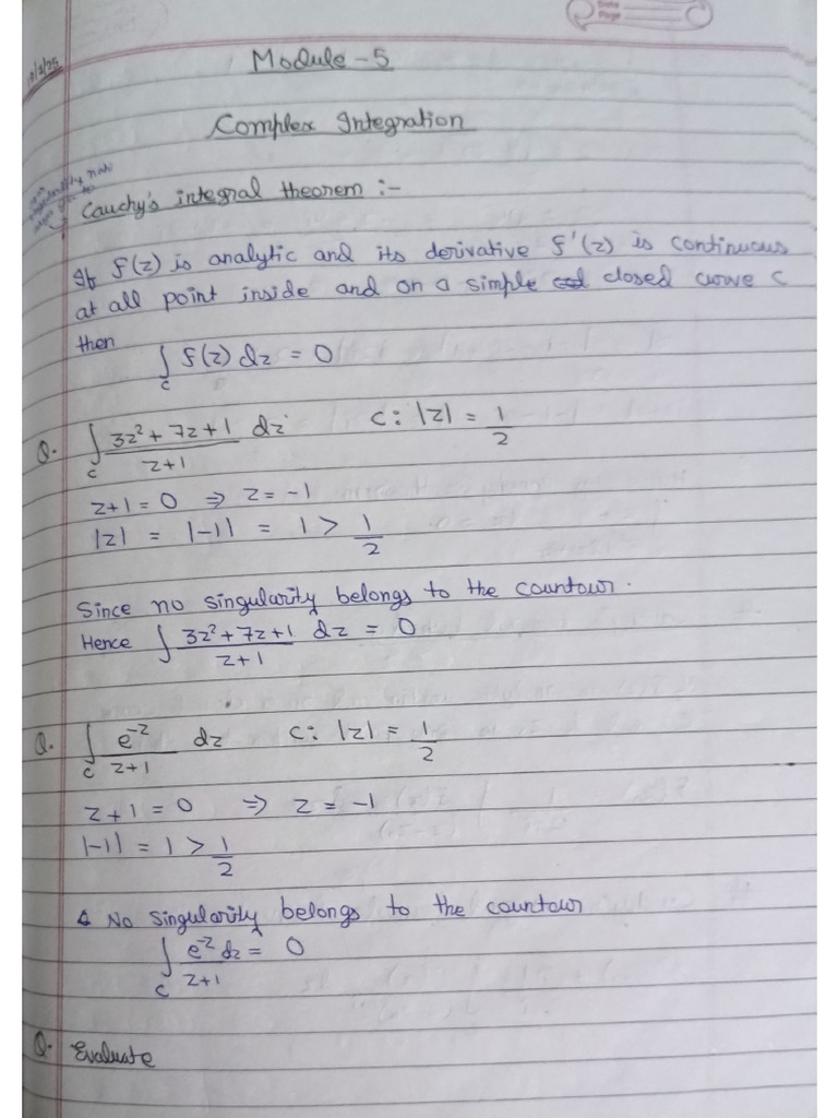 Complex Integration | PDF