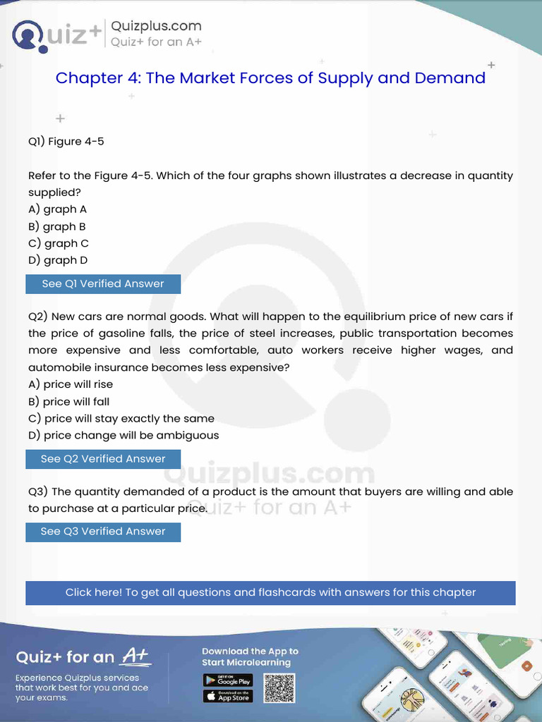 Refer To The Figure 45 Which of The Four Graphs Shown Illustrates A ...