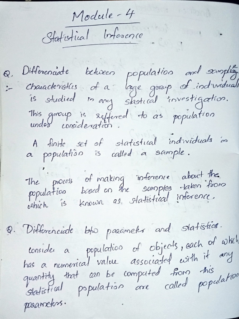 Statistical Inference | PDF